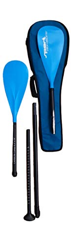 Sport Vibrations® 4-teiliges SUP Paddel CarbonComp 8'0' inkl. 2.Paddelblatt mit Kajakfunktion mit Paddel Bag/Tasche