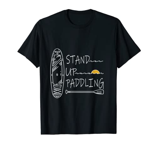 Steh auf Paddel SUP Board Stand Up Paddeln T-Shirt