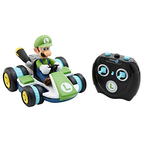 Nintendo SUPER MARIO Kart Luigi RC Racer, 2,4 GHz mit voll funktionsfähiger Lenkung für 360° Drehungen Luigi Race RC Auto Mehrfarbig