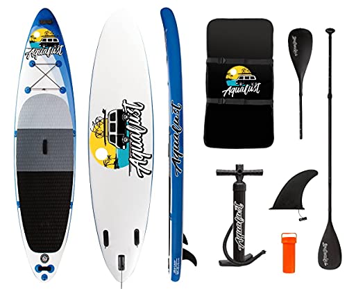 AQUALUST 12'0' SUP Board Stand Up Paddle Surf-Board aufblasbar Kajakpaddel 365x81cm
