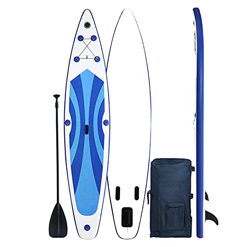 12FT aufblasbares Stand-Up-Paddle-Board, rutschfestes Deck mit Premium-SUP-Zubehör, geeignet für Jugendliche und Erwachsene