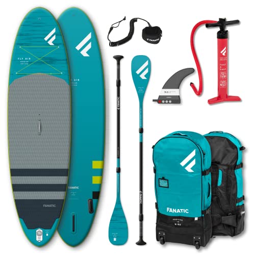 FANATIC Stand Up Paddle Board Fly Air Premium Set mit C35 Carbon Paddel und Pumpe