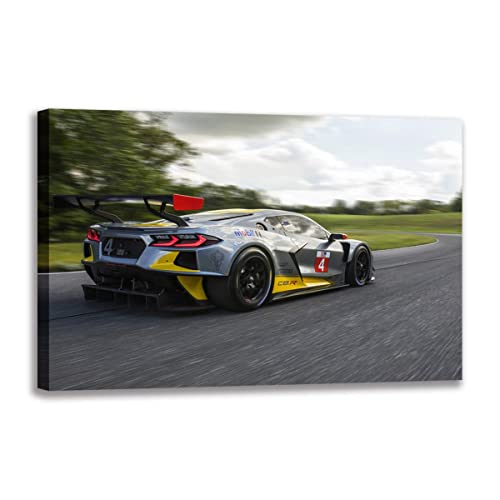 DAFLIN Poster Kunstdrucke 60x80cm Kein Rahmen Super Race Car Malerei Leinwand Posterdrucke