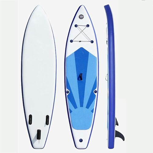 ININOSNP Tragbares aufblasbares Stand-Up-Paddle-Board 10,4 Fuß for Paddeln, Surfkontrolle for Jugendliche und Erwachsene