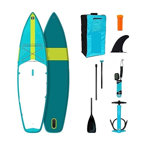 Surfbrett 11′ WindSUP Double Layer Surfboard Windsurfbrett Sup und Segelbrett 2 in 1 Outdoor-Freizeit