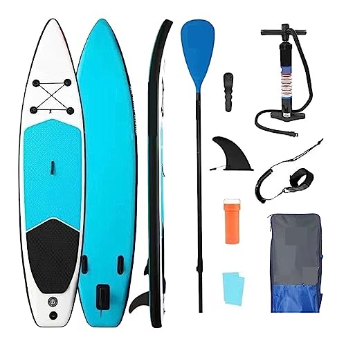 NOALED Surfbrett Double Layer Sup Board Double Skin Stand Up Paddle Board 12ft 365 * 81 * 15 aufblasbares Surfbrett mit Pedal Outdoor-Erholung
