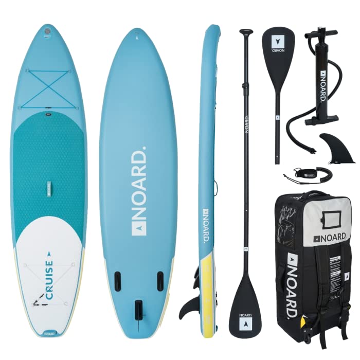 Stand Up Paddle Surfboard von NOARD No. 003 I 326x76x15cm I Türkis I Geeignet für Anfänger und Profis I Zubehör im Lieferumfang enthalten