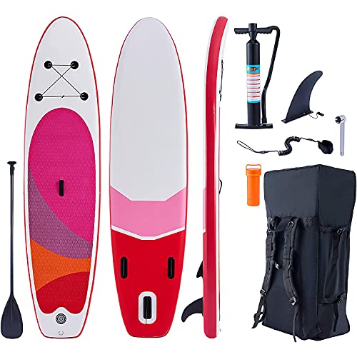 Aufblasbares SUP Board, Stand Up Paddling Board Set 320cm×82×15cm Belastbar bis 200kg, Paddle Board Paddelboard Surfboard mit Komplettes Zubehör, für Anfänger & Erwachsene Kinder