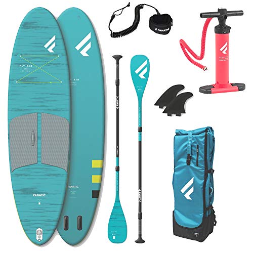 FANATIC Fly AIR Pocket 10.4 Stand up Paddle Board, geringerem Packmaß SUP Carbon 35 Paddel