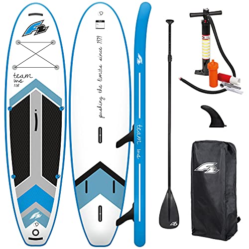 Campsup WindSUP F2 Team WS 11'6' Aufblasbares Stand Up Paddle Board mit Windsurf-Option | 350 x 84 x 15 cm | Surfboard für Einsteiger & Fortgeschrittene mit zubehör