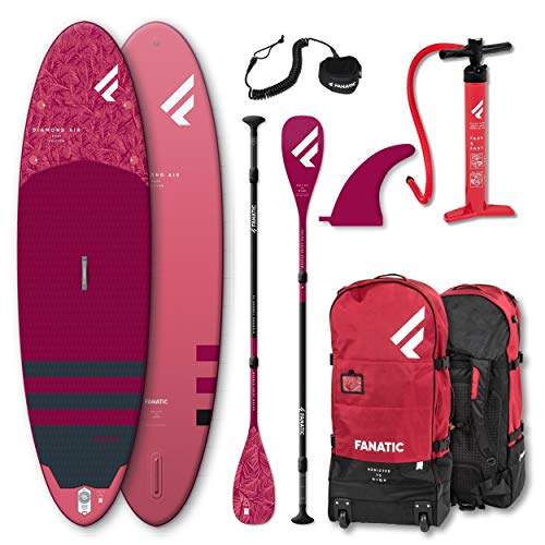 FANATIC Diamond AIR 10.4 Stand up Paddle Board SUP Surf-Board Set Carbon 35 Paddel