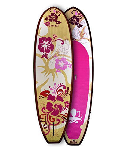 RUNGA PUAAWAI Bamboo 9.5 Stand-UP Paddle Board HARDBOARD SUP Hard SURF Board