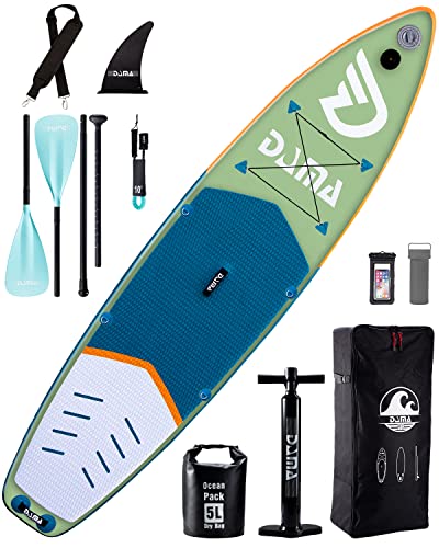 DAMA Aufblasbares Stand Up Paddle Board, sup Paddle Board, Drop Stitch und PVC, Leine, Reparatur-Set zum Surfen oder Polstern