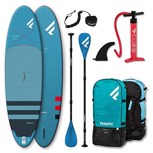 FANATIC SUP Set Fly Air SUP Board, Pure Paddel und Leash 2020