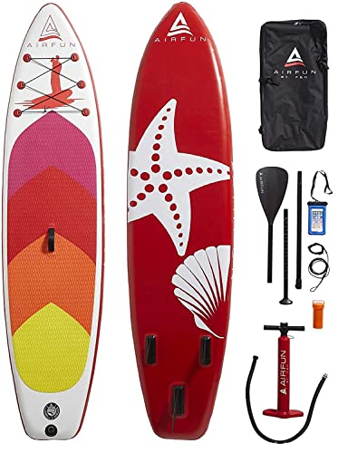 SENA AIRFUN SUP Paddleboard aufblasbar, 305x76x15cm | 10.0' | Traglast 150 kg | Komplett-Set Stand UP Paddle Board, iSUP Paddling Paddelboard