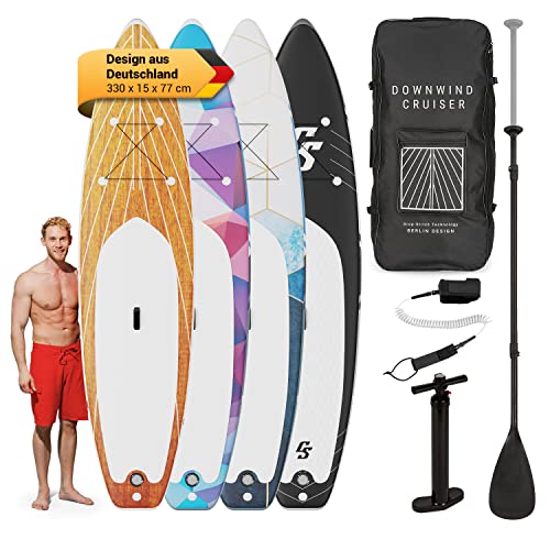 Capital Sports Stand Up Paddling Board, SUP Board Aufblasbar, Komplett-Set Stand Up Paddle Board mit Doppelter PVC Schichtung, SUP Standup Paddling, Inflatable Standup Paddle Board bis 130 kg