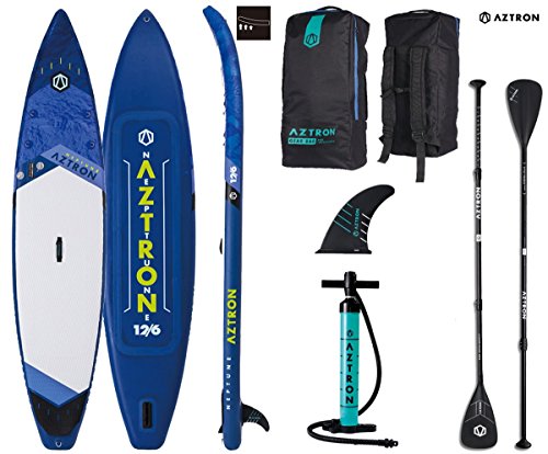 AZTRON Neptune 12.6 Double Double Sup Stand up Paddle Board mit Style Alu Paddel