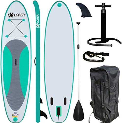 EXPLORER SUP Board Stand Up Paddle Surfboard aufblasbar Paddel ISUP ALF2 300 cm