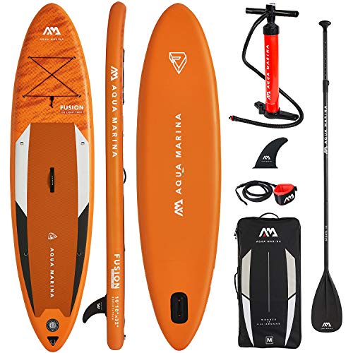 AQUA MARINA FUSION SUP inflatable Stand Up Paddle Surfboard Board Paddel