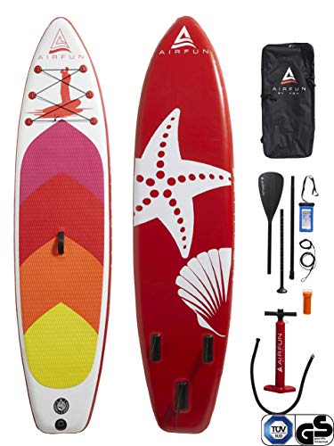 Sena AIRFUN SUP Paddleboard aufblasbar, TÜV geprüft | 305x76x15cm | 10.0' | Traglast 150 kg | Komplett-Set Stand UP Paddle Board, iSUP Paddling Paddelboard
