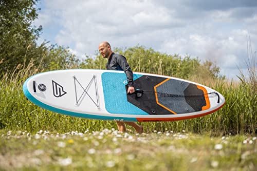 Storm Freeride Sup Stand Up Paddle Board 180 KM aufblasbar mit kompletes Zubehör - 320 x 81 x 15 cm – Surfbrett